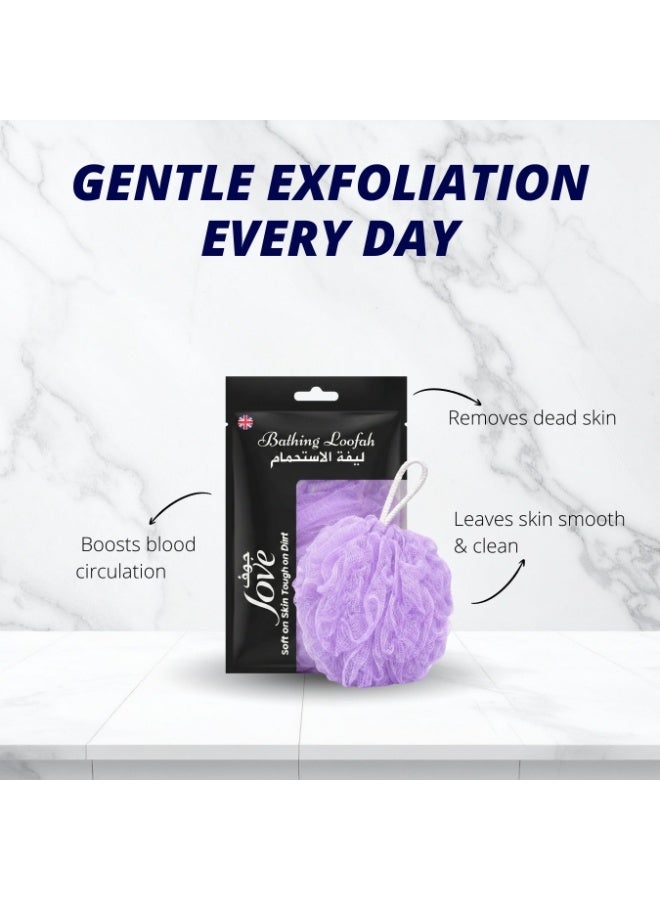 Jove Bath Loofah Sponge – Soft & Gentle Exfoliating Shower Puff for Body Cleansing - Image 5